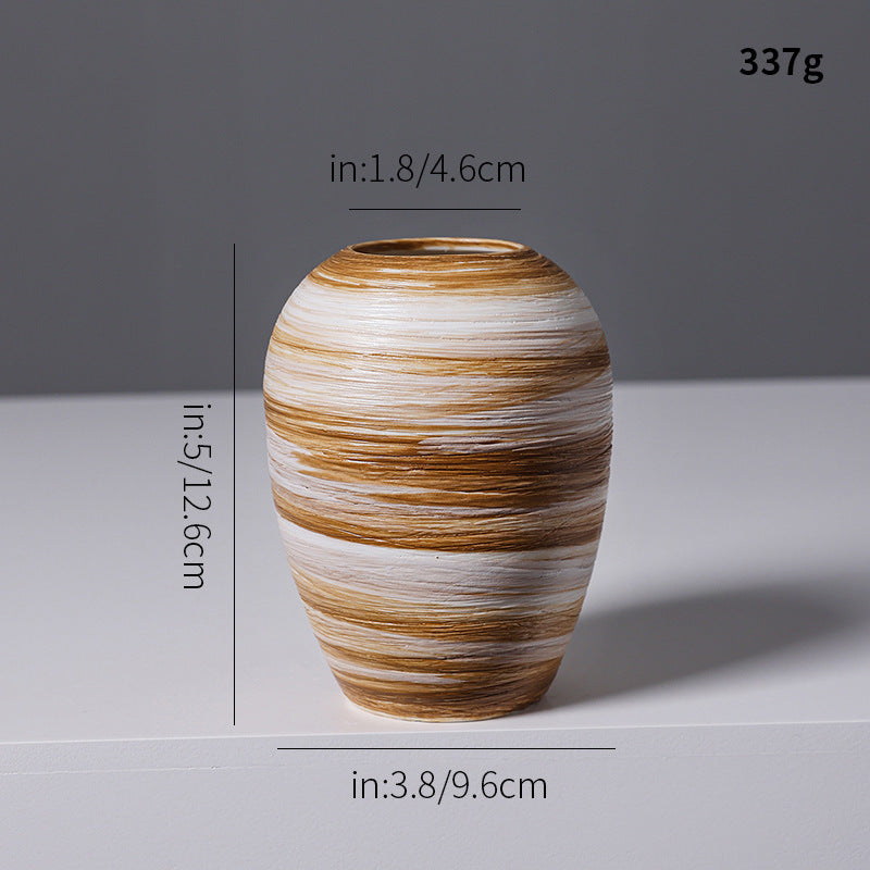 Artistic Spiral Design Ceramic Vase Kalsten