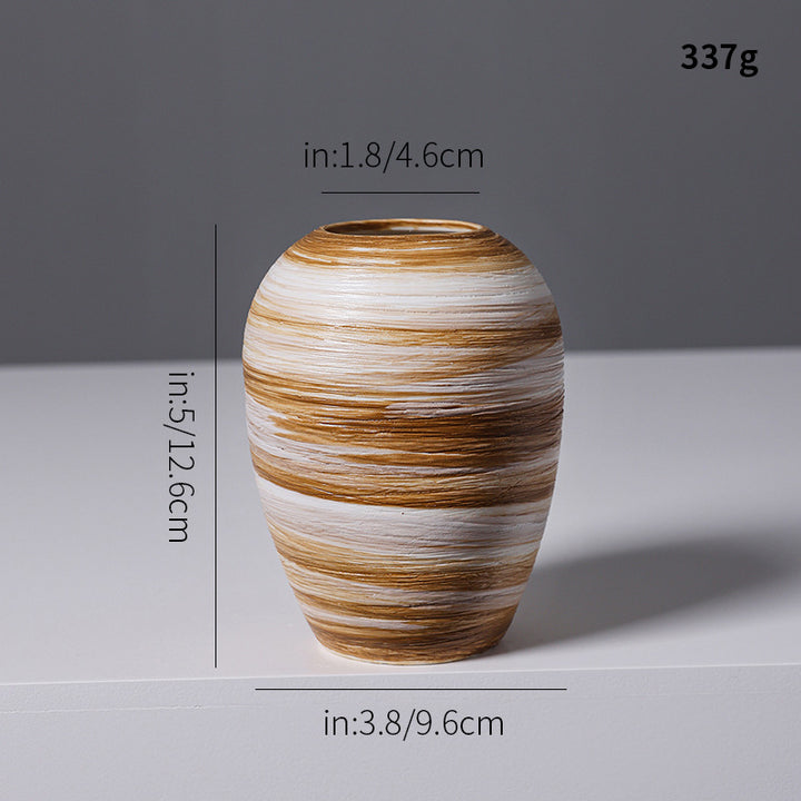 Artistic Spiral Design Ceramic Vase Kalsten