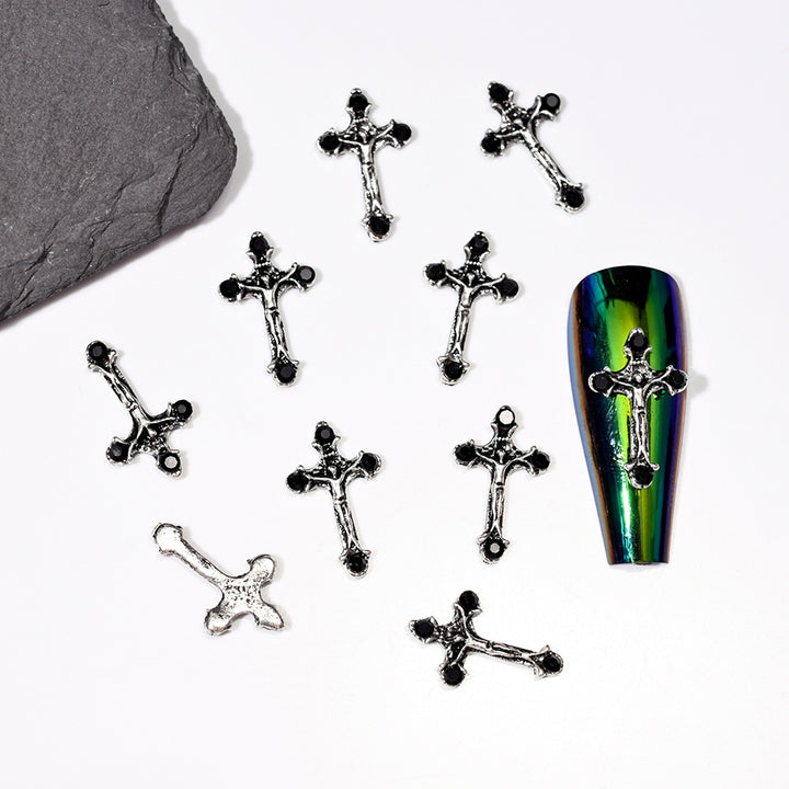 Cross-Shaped Nail Art Embellishments