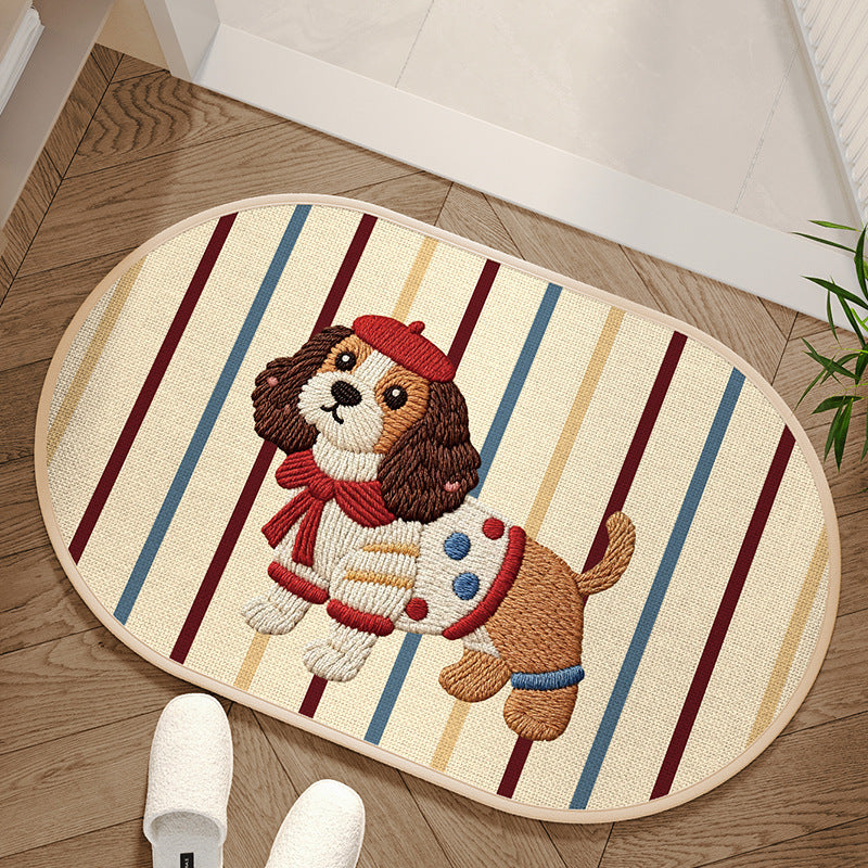 Adorable Dog-Themed Area Mat Kalsten