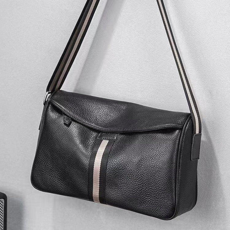 Versatile Leather Messenger Bag