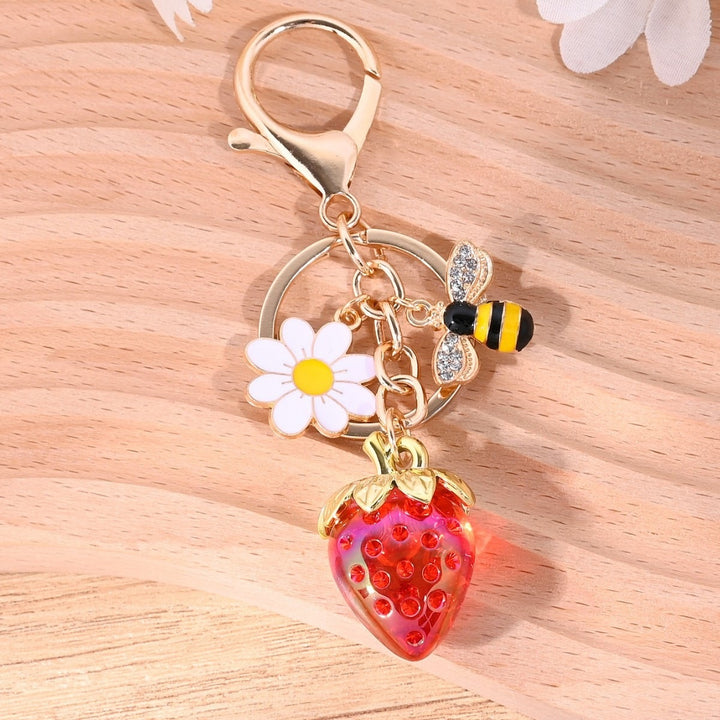 Keychain with Fruity Strawberry Design Kalsten