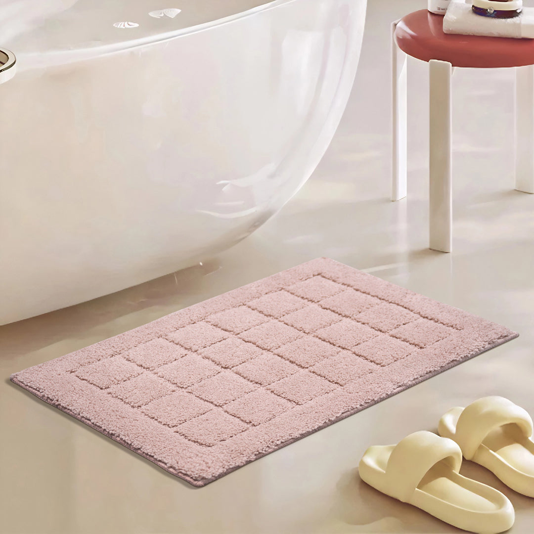 Soft Textured Bath Mat for Bathroom