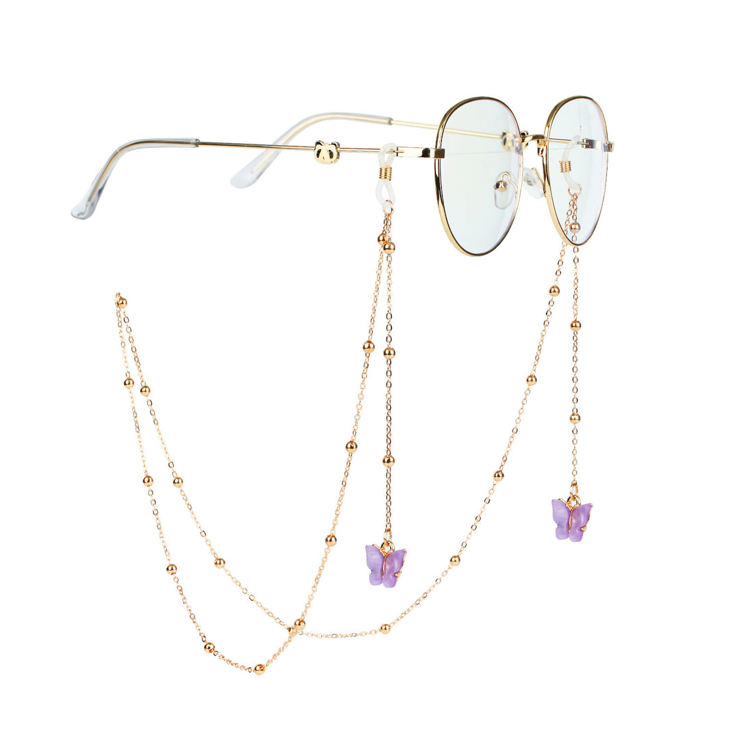 Fashionable sunglasses chains with butterfly pendants Kalsten