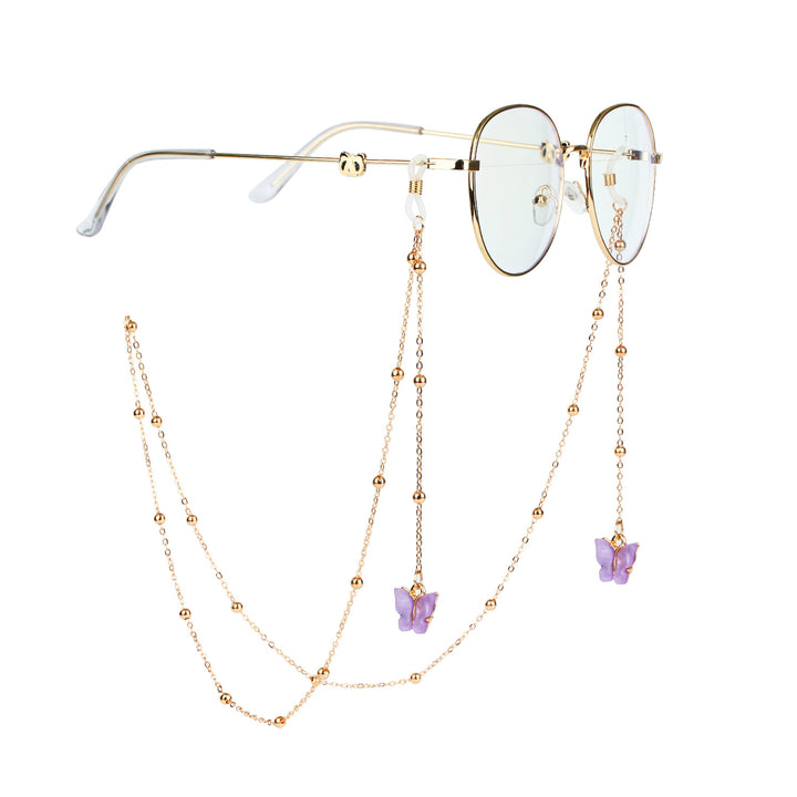 Fashionable sunglasses chains with butterfly pendants Kalsten