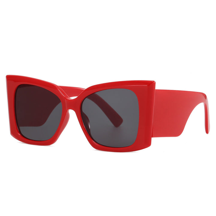 Women fashionable oversized sunglasses with geometric frame Kalsten
