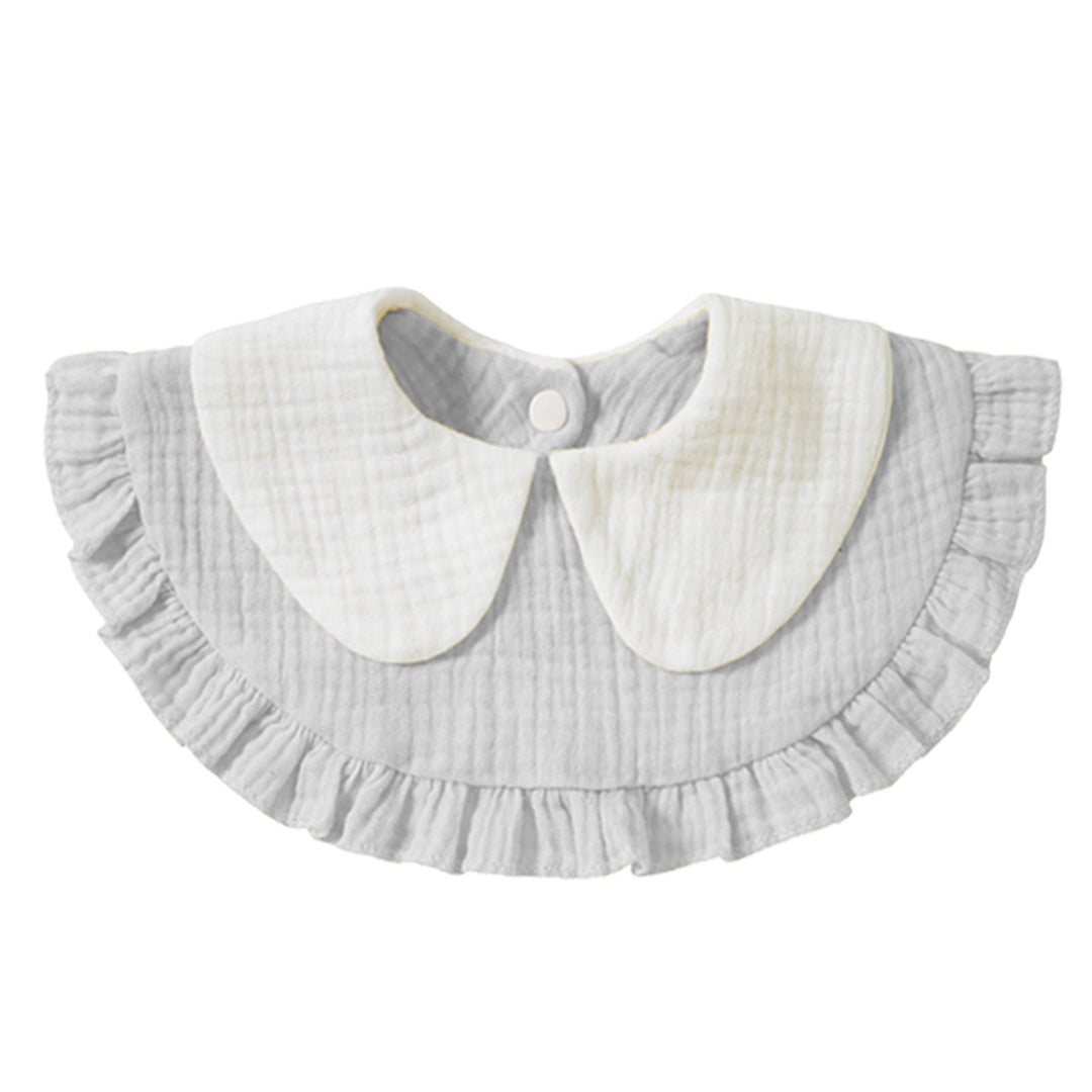 Ruffled Muslin Baby Bib kalsten