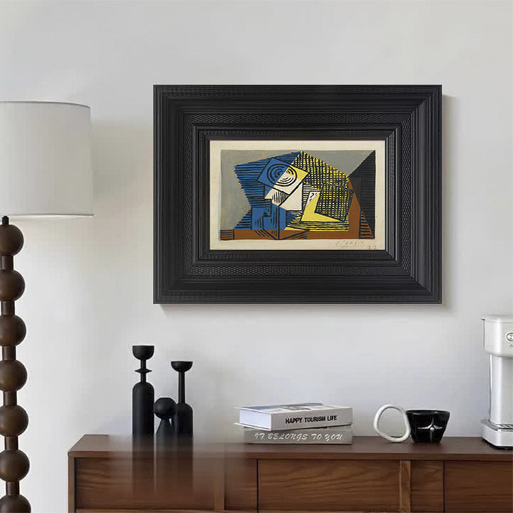 Abstract Geometric Framed Artwork