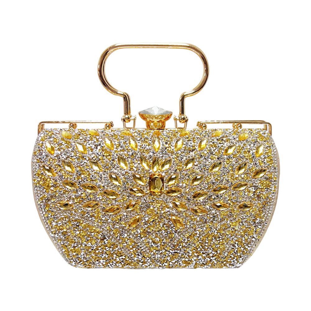 Floral-Inspired Crystal Evening Handbag