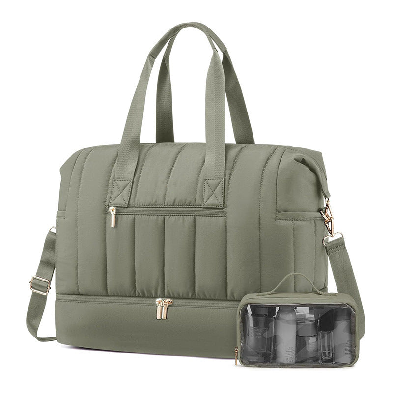 Stylish and Functional Sports Bag with Removable Cosmetic Compartment Kalsten