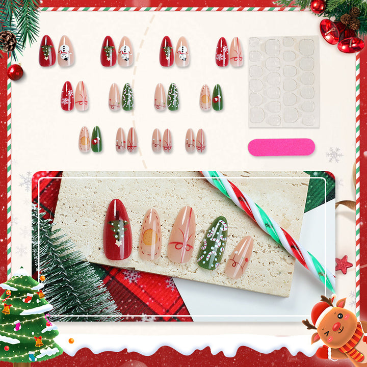 Holiday-Themed Press-On Nail Decorations