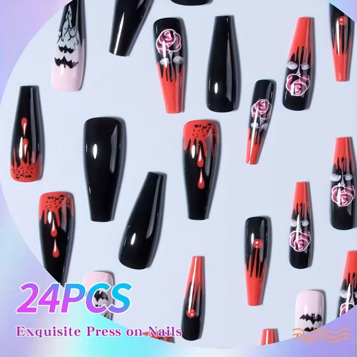 Halloween-Themed Art Press-On Nails Kalsten