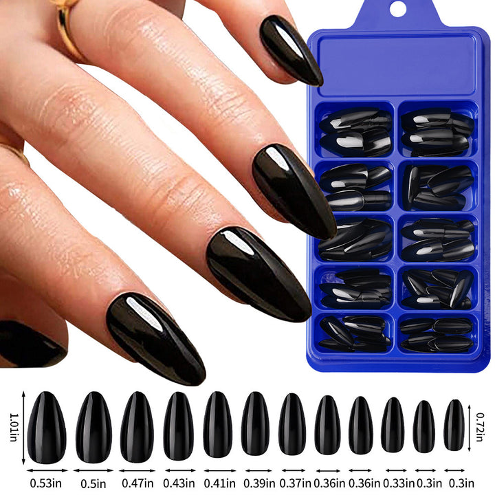 Elegant Almond-Shaped Press-On Nail Tips Set
