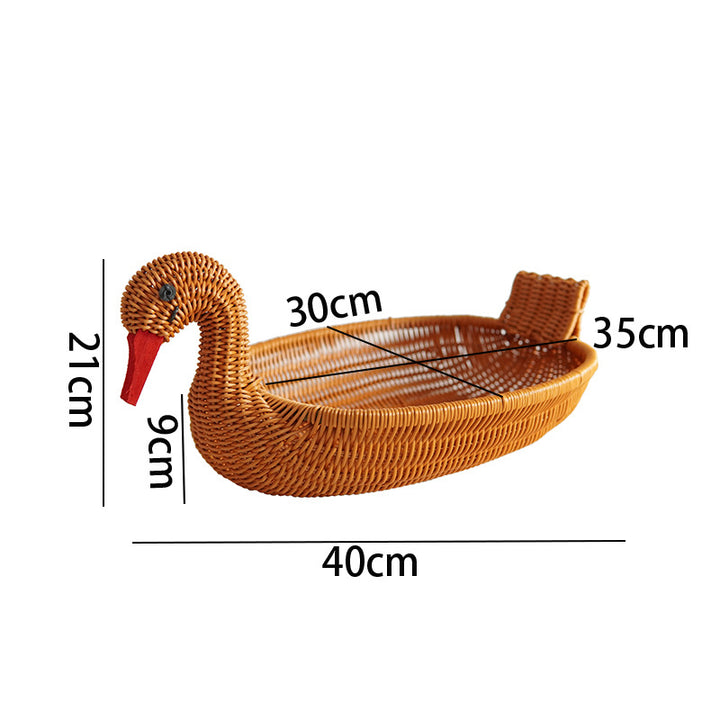 Decorative Woven Duck-Shaped Basket Kalsten