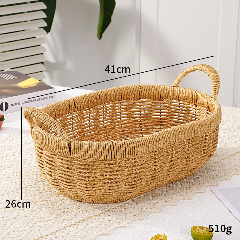 Decorative Round Woven Storage Basket Kalsten