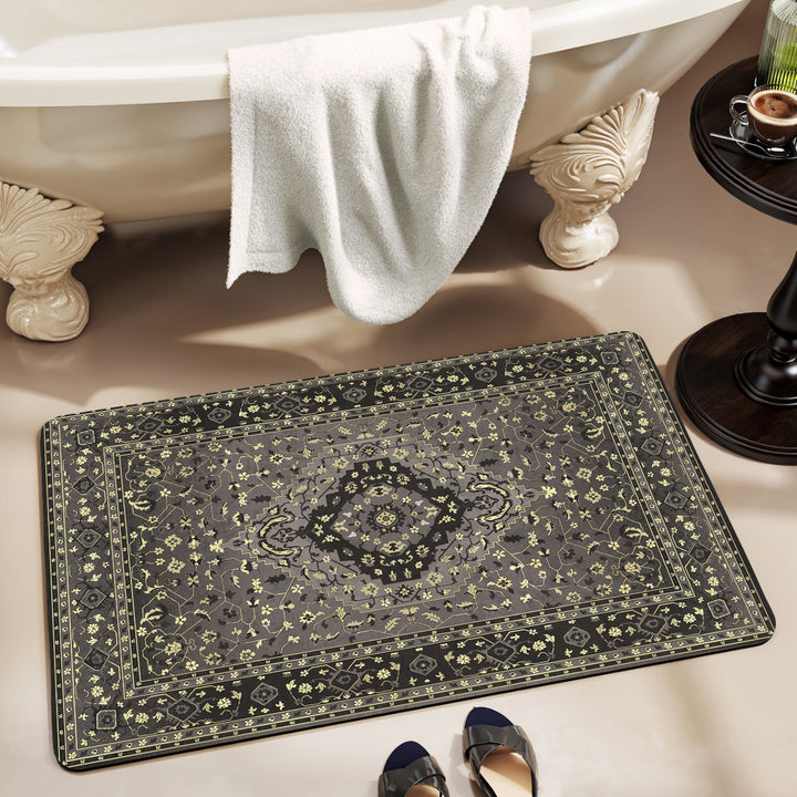 Luxurious Floral Pattern Bath Mat Kalsten