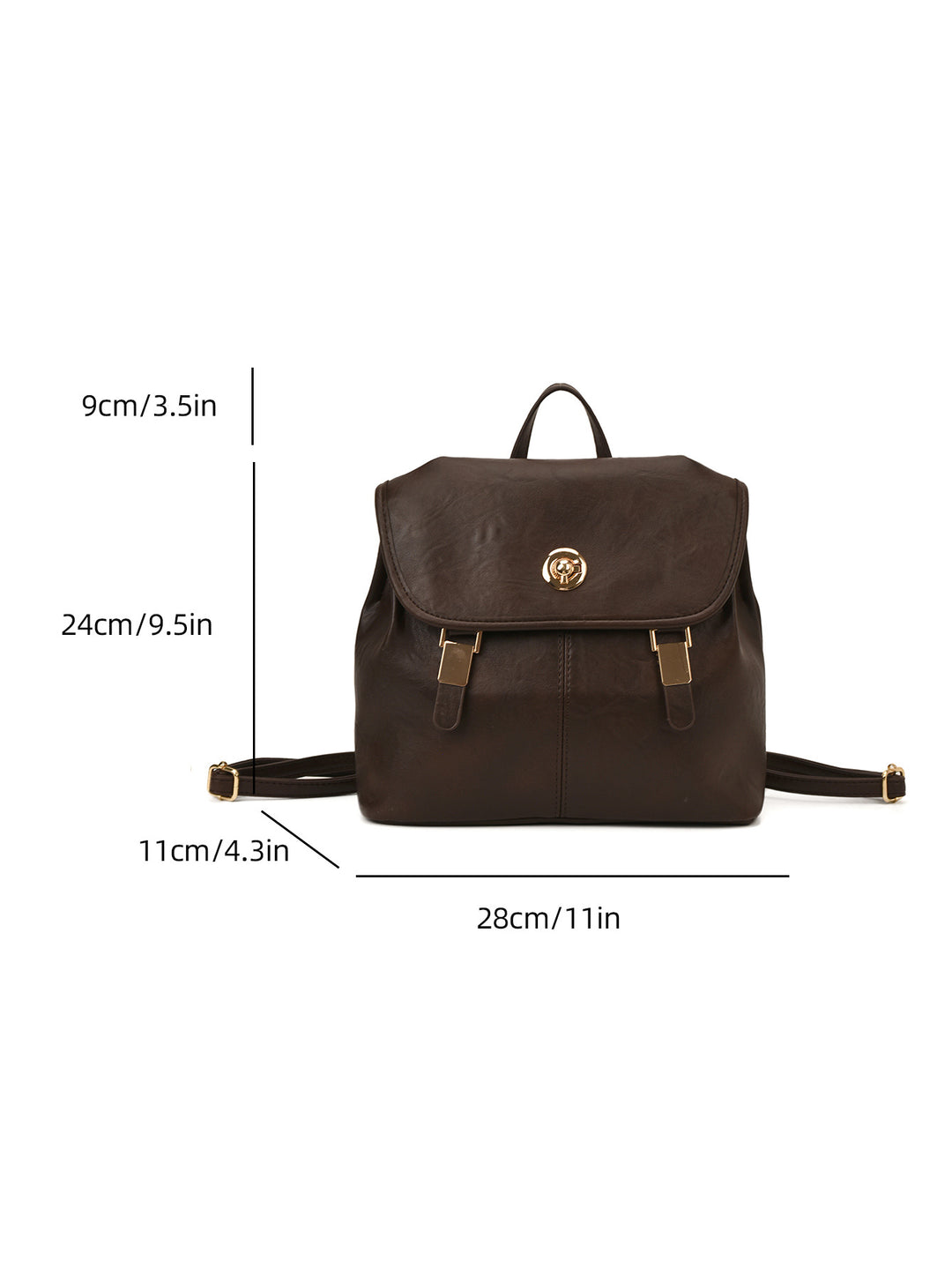Vintage-Inspired Leather Backpack Kalsten