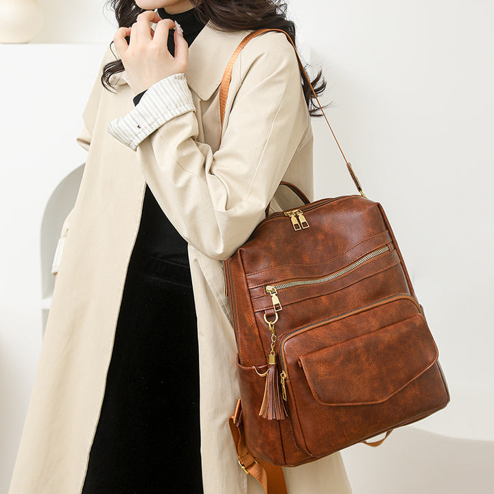 Multifunctional Stylish Leather Backpack Kalsten