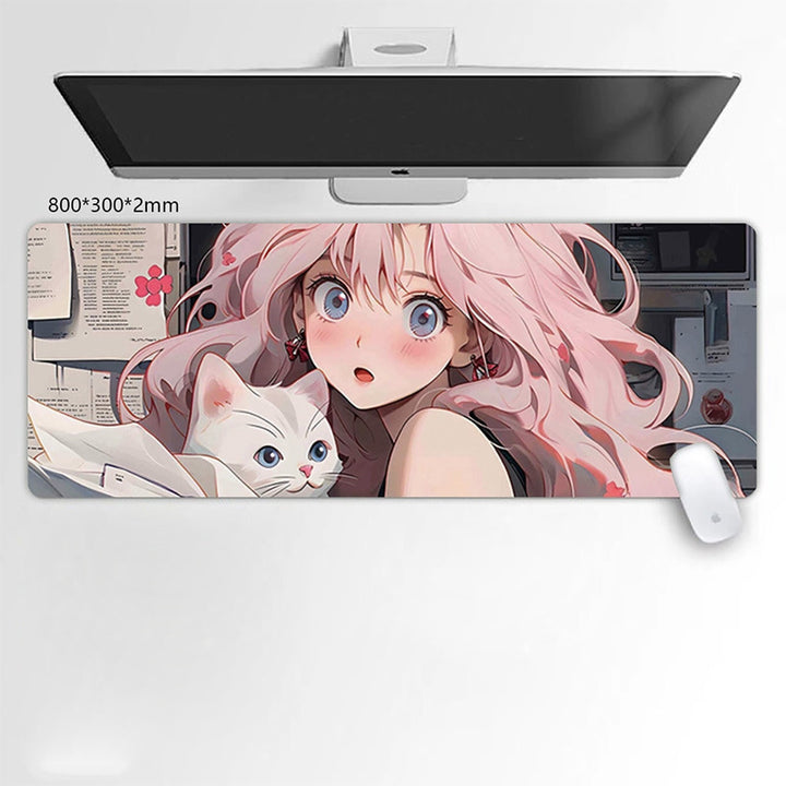 Anime-Inspired Large Desk Mouse Pad