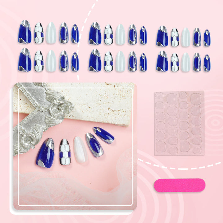 Creative Sports-Inspired Press-On Nail Art Set