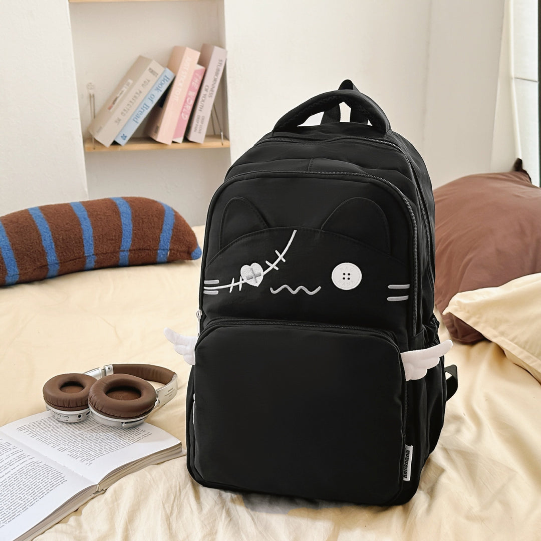 Cute Cartoon Cat Face Backpack