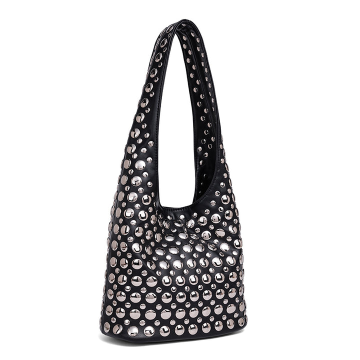 Studded Leather Shoulder Bag Kalsten