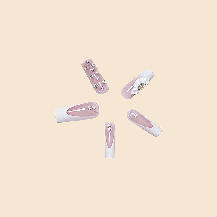 Rhinestone Embellished Nail Art