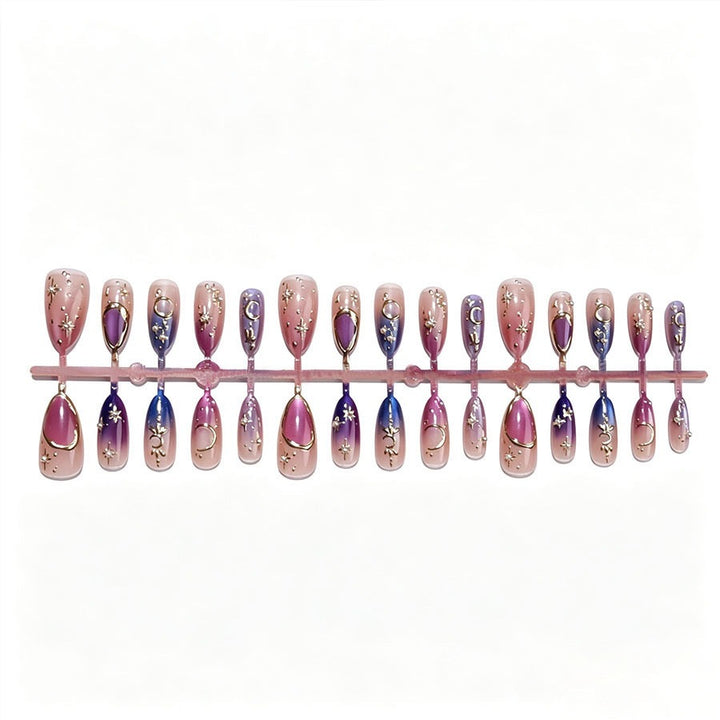 Nail art set with glamorous star designs Kalsten