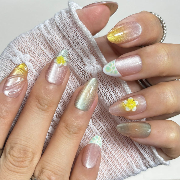 Floral Art Press-On Nail Tips Kalsten