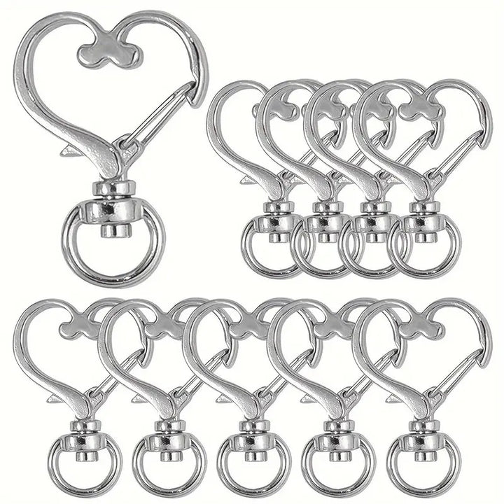 Heart-Shaped Snap Hook Clips Kalsten