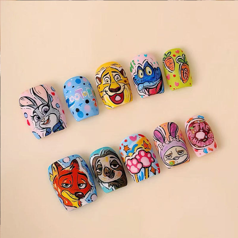 Playful Character Nail Art Set Kalsten