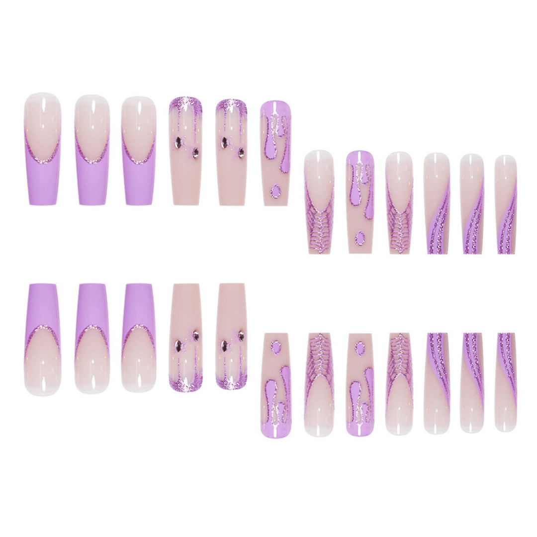 Glamorous Decorative Press-On Nail Extensions Kalsten