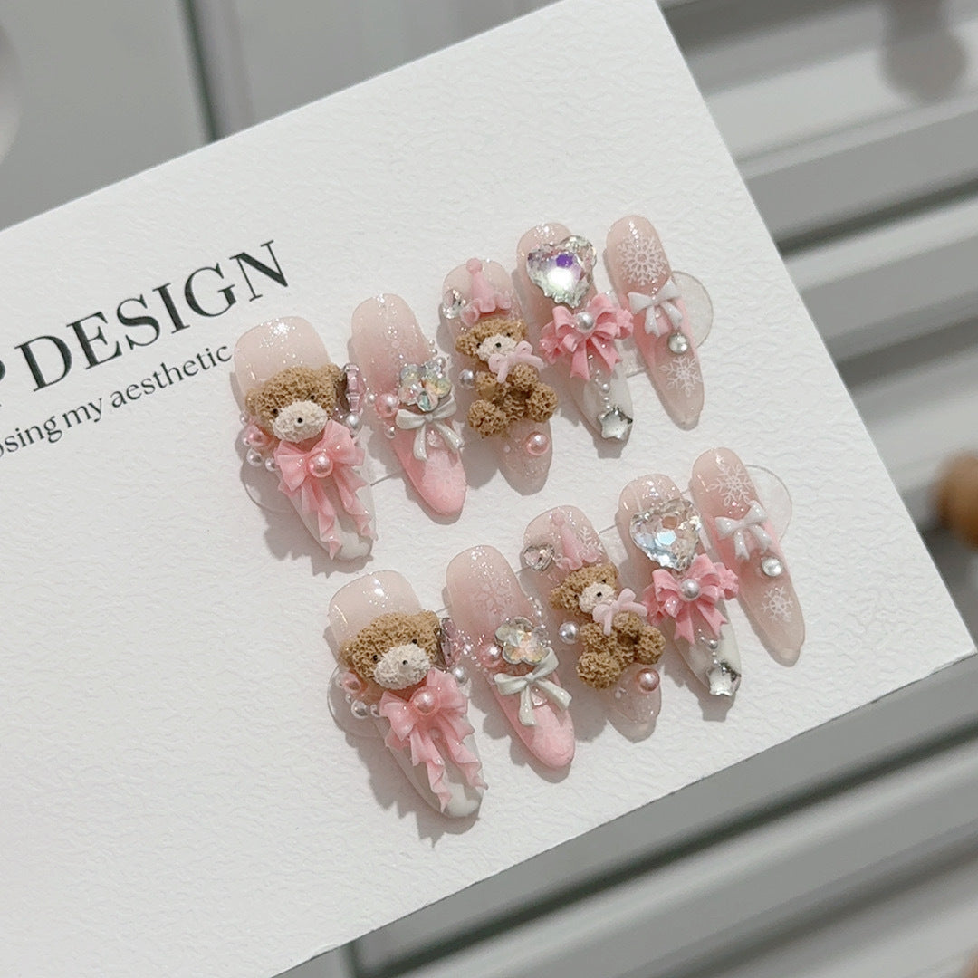 Themed 3D Bear Nail Art Set
