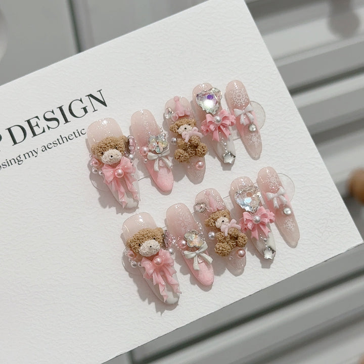 Themed 3D Bear Nail Art Set