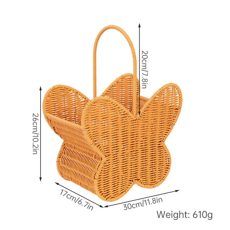 Butterfly-Shaped Woven Storage Basket Kalsten