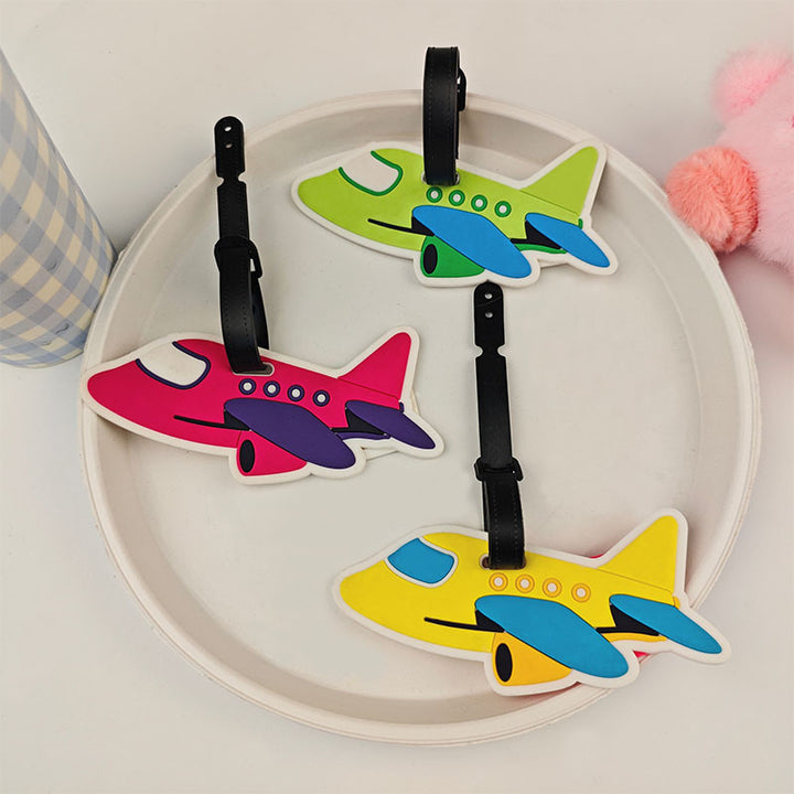 Ladies Padded Luggage Tag in Airplane Design Kalsten