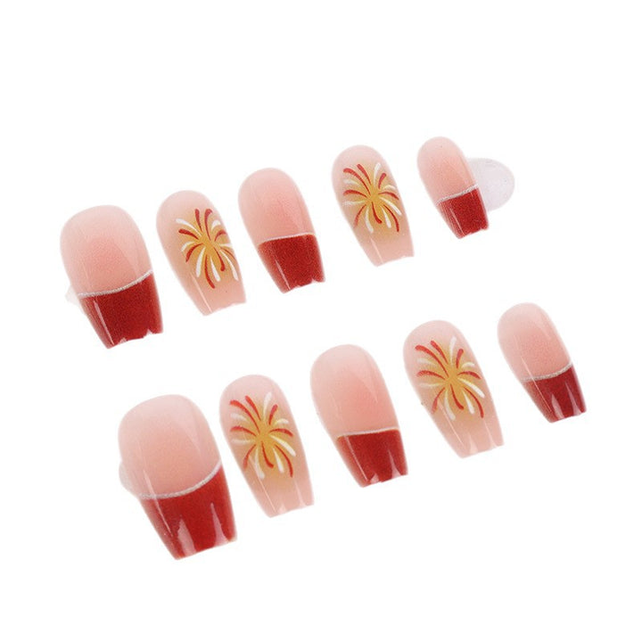 Artistic French Tip Press-On Nail Set