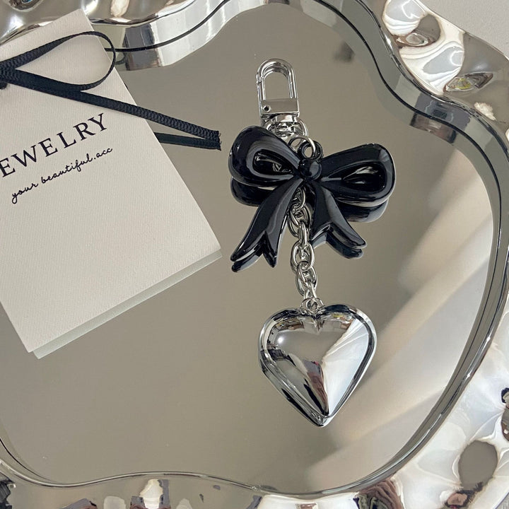 Heart and Bow Charm Keychain Kalsten