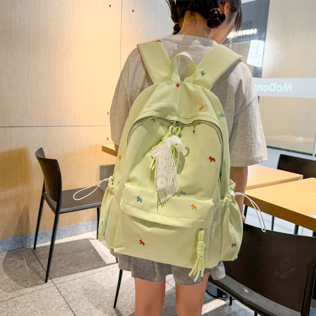Stylish Floral-Embellished Backpack Kalsten