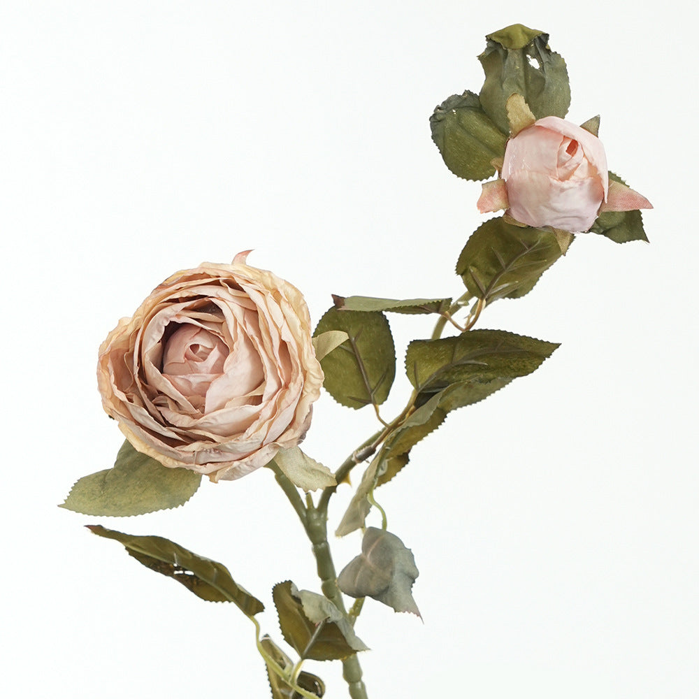 Lifelike Pink Rose Stem