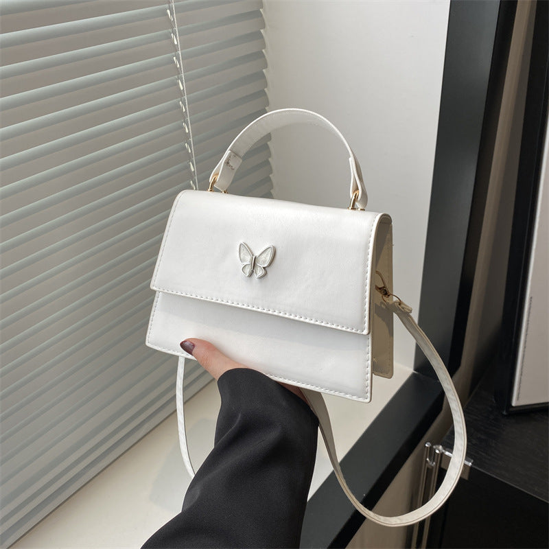 Butterfly-Embellished Handheld Bag