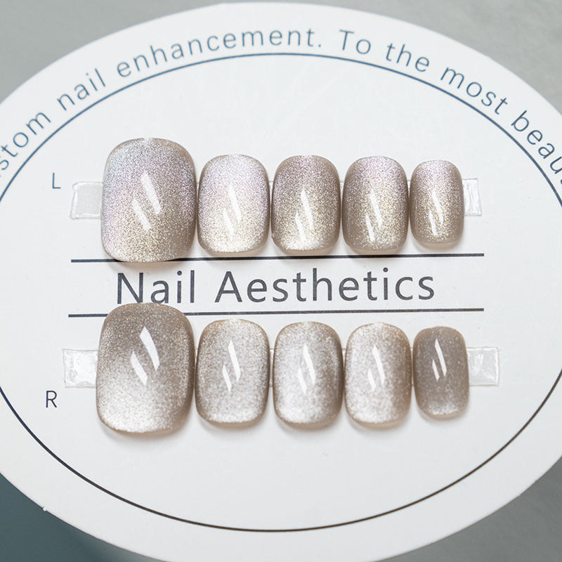 Press-On Nail Set with Glitter Finish