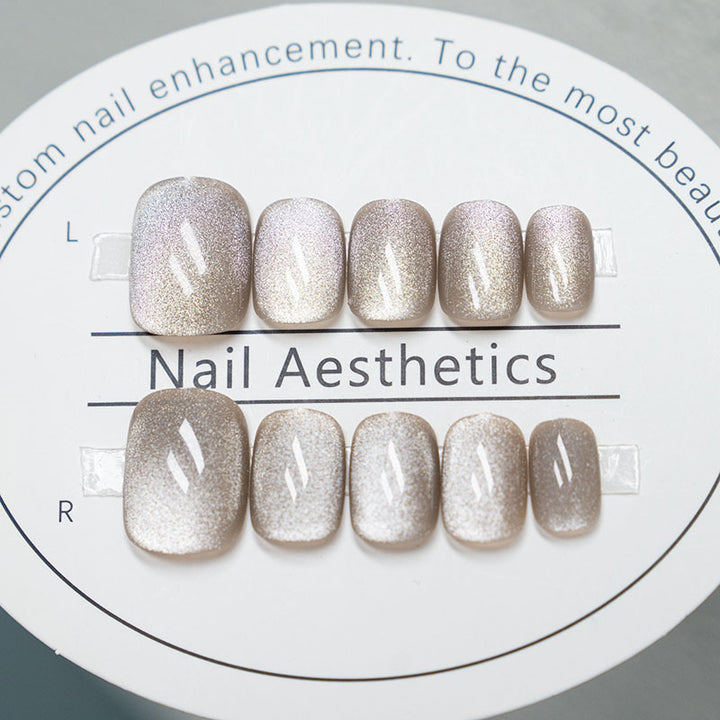 Press-On Nail Set with Glitter Finish