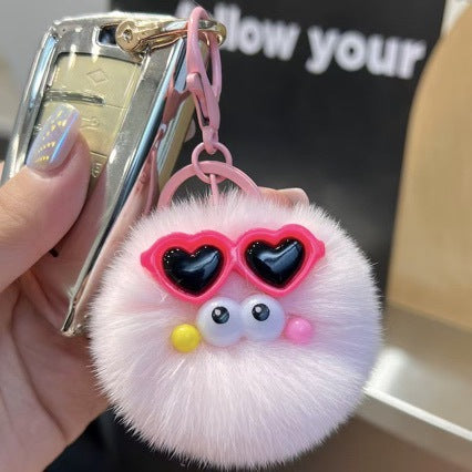 Cute Furry Pom Pom Keychain Kalsten