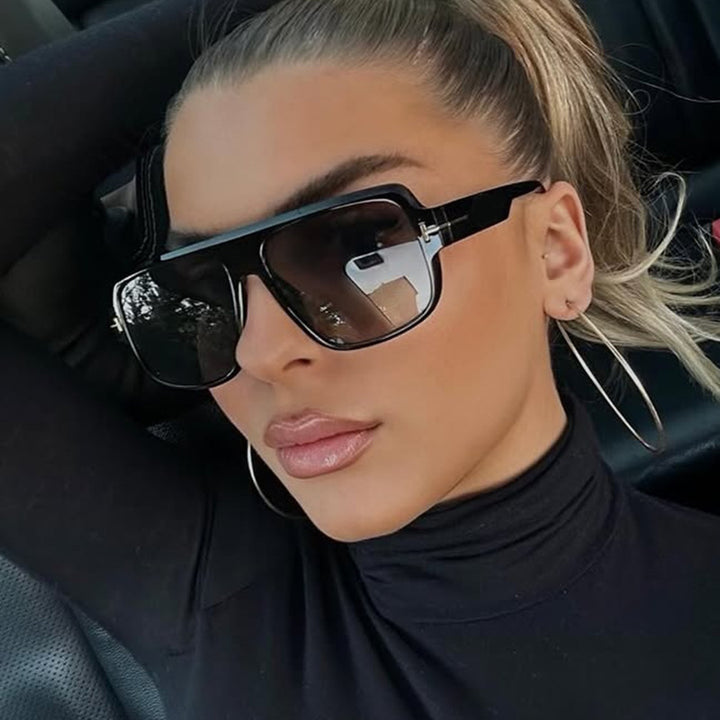 Women’s fashionable square sunglasses with trendy tortoiseshell pattern Kalsten