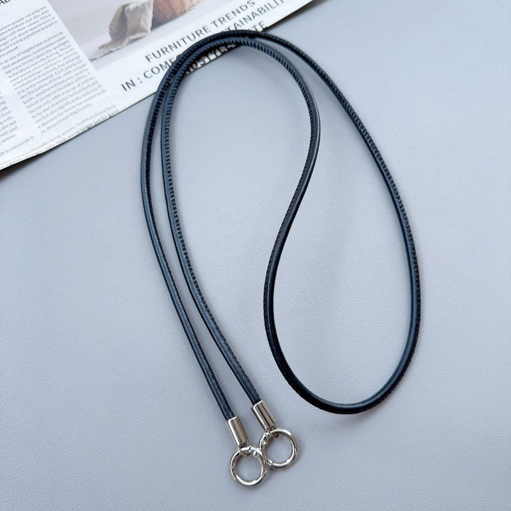 Premium Double-Ring Leather Lanyard Kalsten