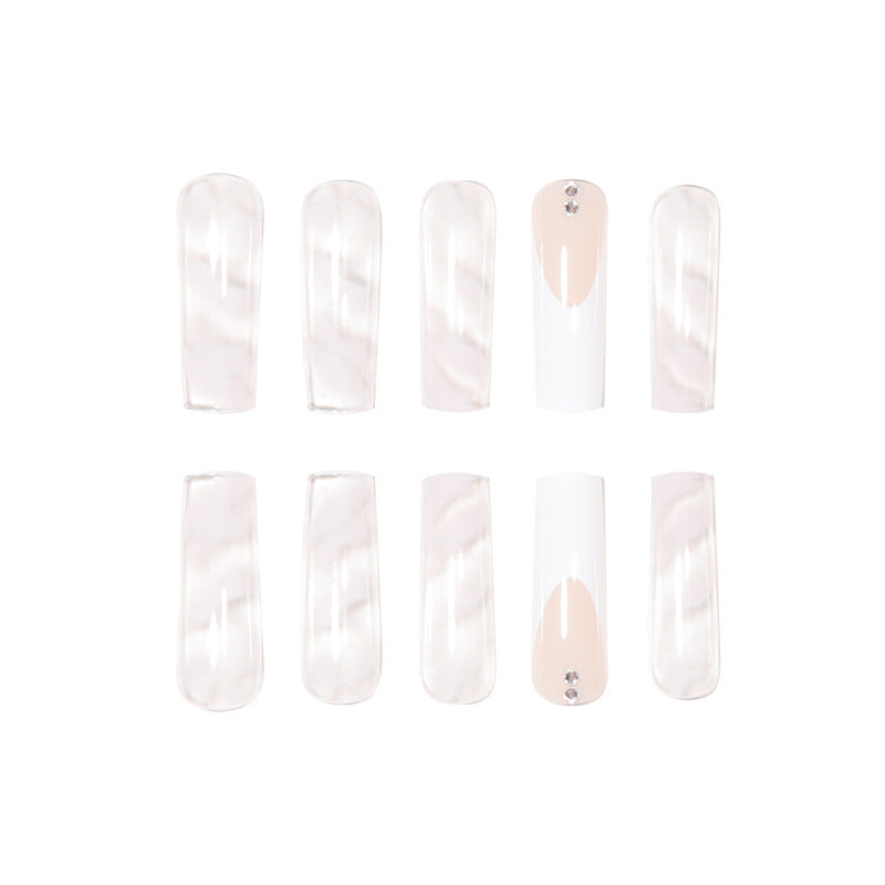Crystal-Embellished Stiletto Press-On Nails Kalsten