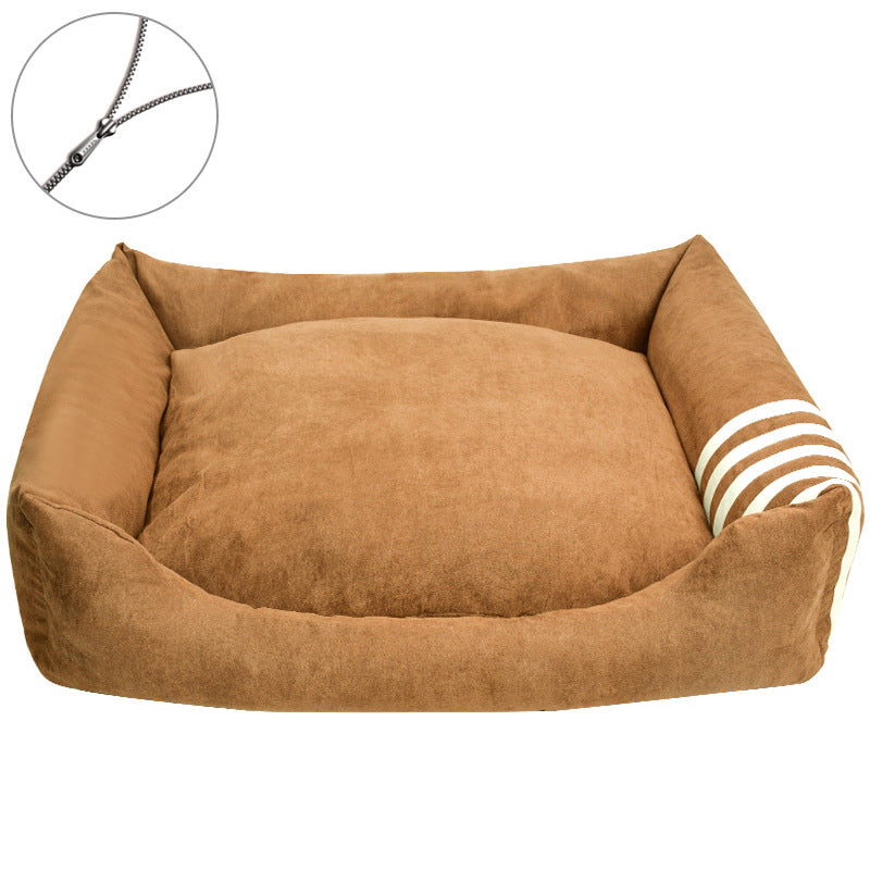 Cozy Bolstered Dog Bed
