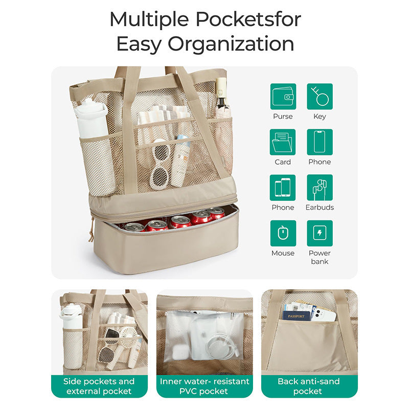 Durable cooler bag with practical removable inner compartment Kalsten