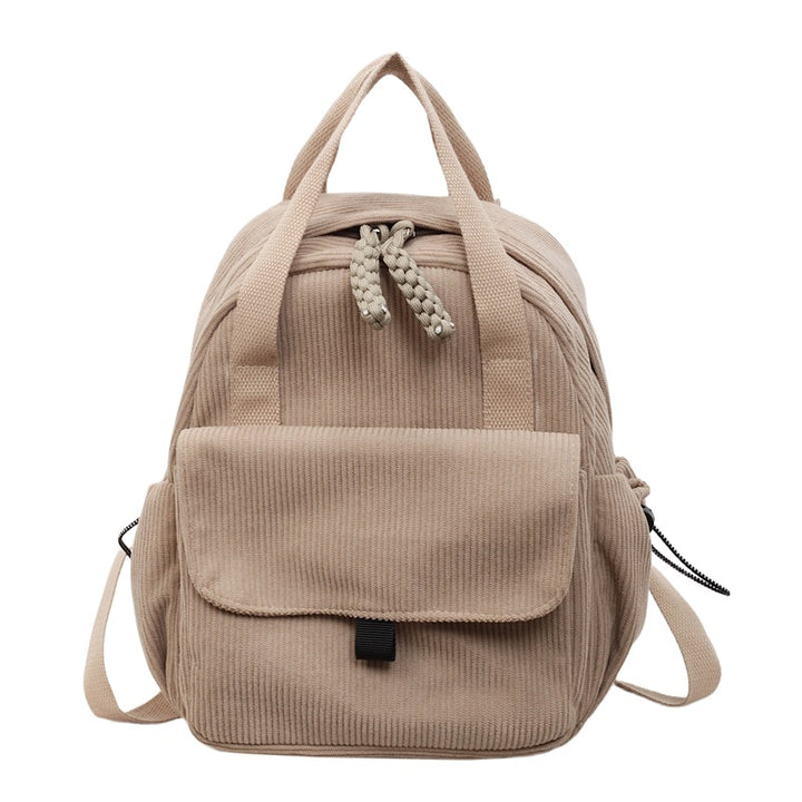 Cord-Backpack with Multiple Compartments and Reinforced Bottom Kalsten